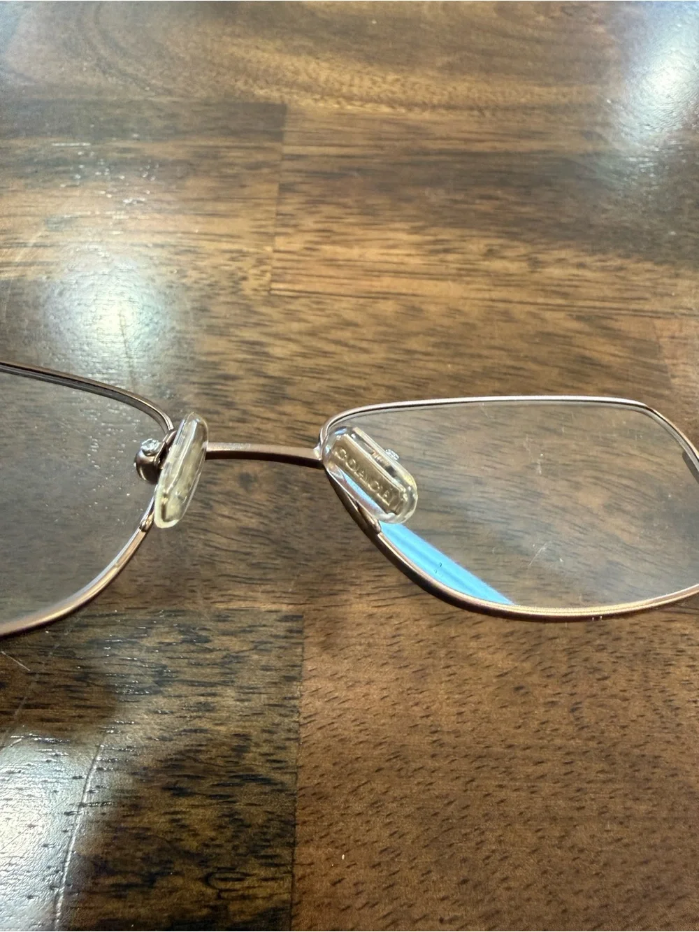 Coach TONIE 125 SAND 53-17-135 Brown Metal Eyeglasses Frames Demo Lens NEW - Picture 10 of 12